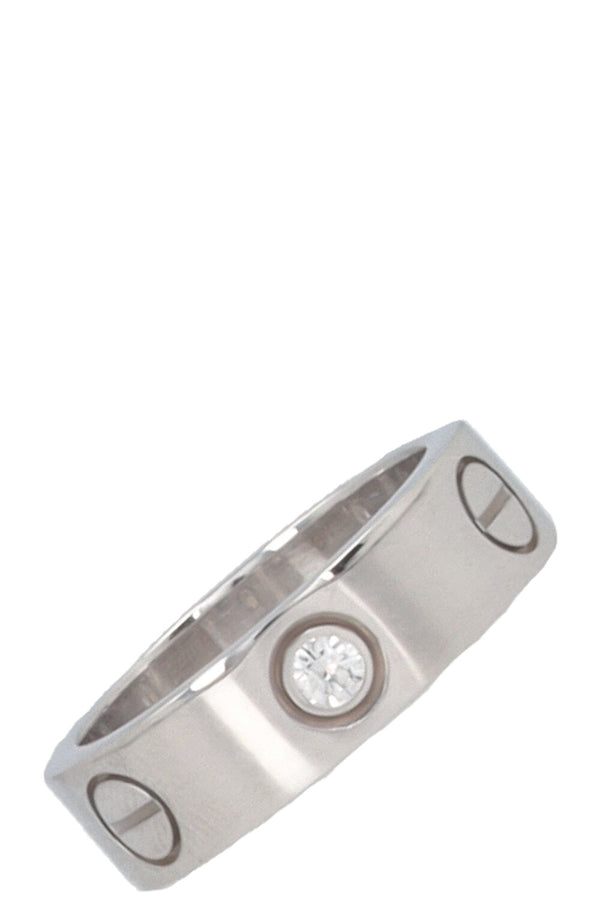 Bague Love CARTIER Classique en Or Blanc et Diamants