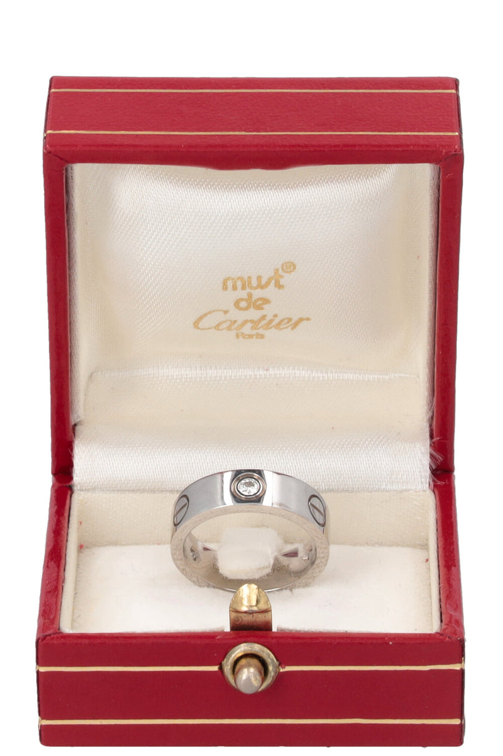 CARTIER Love Ring Classic Whitegold Diamonds
