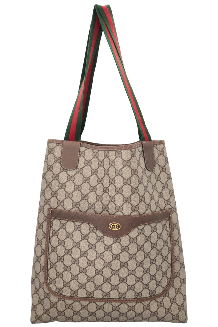 GUCCI Sherry Line Tote Coated GG Supreme