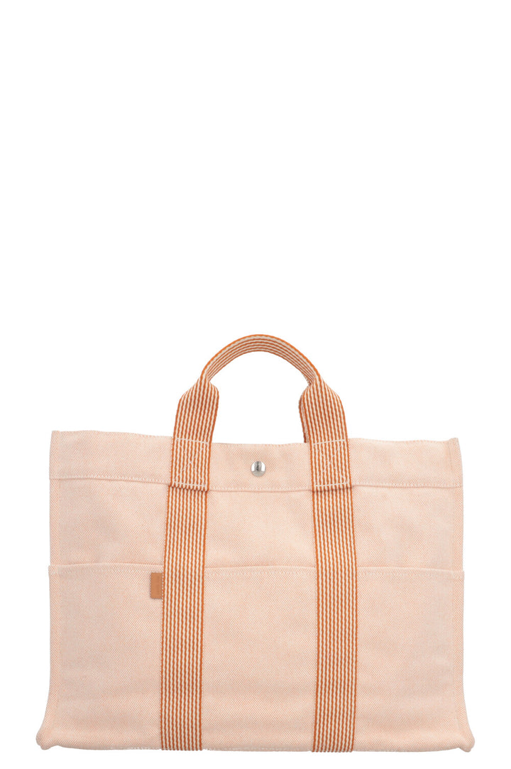 HERMÈS Fourre Tout Tote Bag Canvas Orange