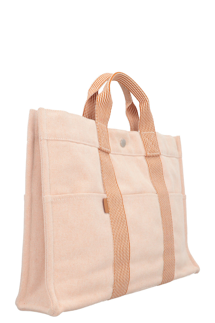 HERMÈS Fourre Tout Tote Bag Canvas Orange
