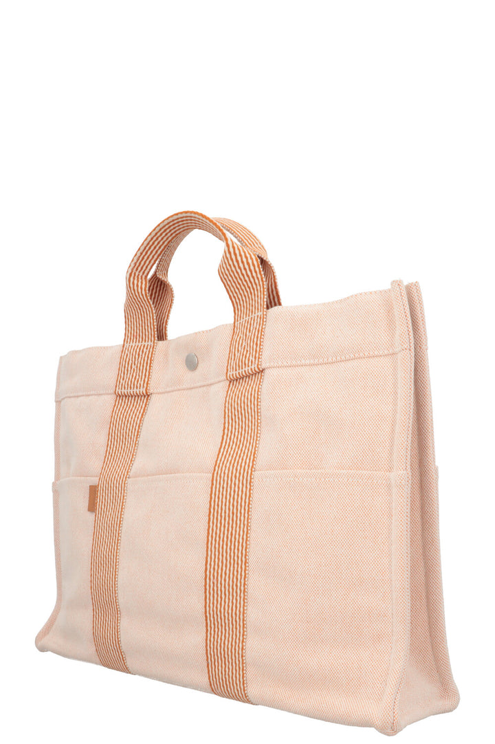 HERMÈS Fourre Tout Tote Bag Canvas Orange