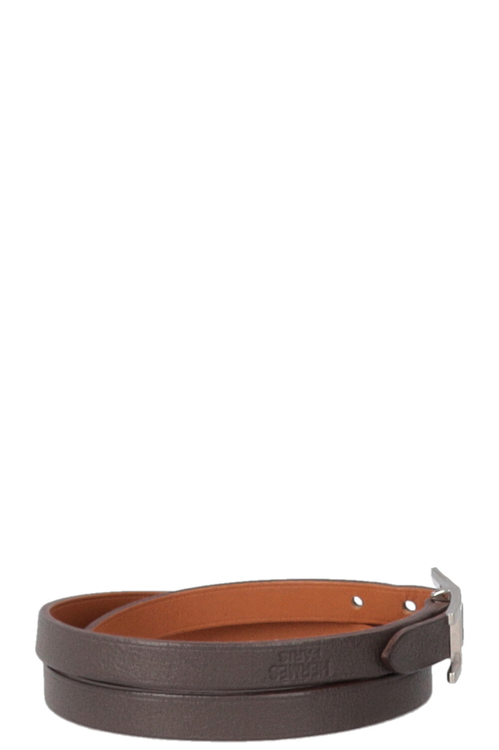 Bracelet Hermès Behapi triple tour gris