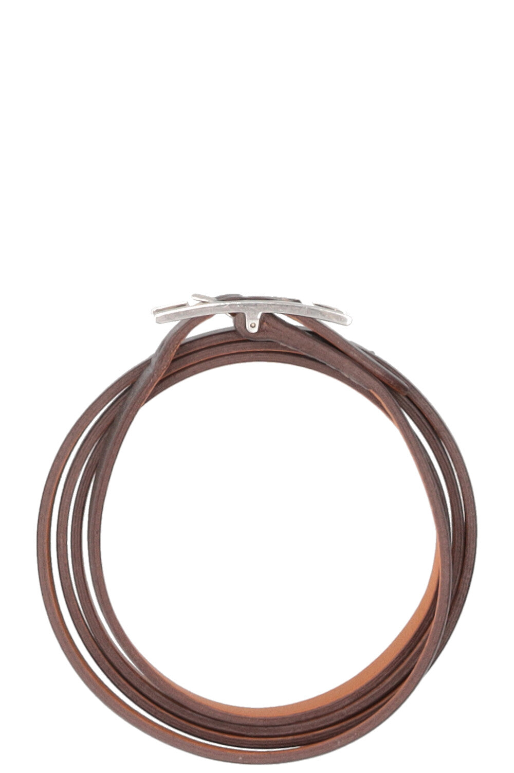 Bracelet Hermès Behapi triple tour gris