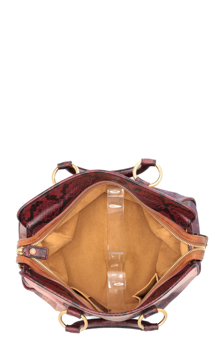 LOUIS VUITTON Richard Prince Graduate Jokes Bag MNG Python Burgundy