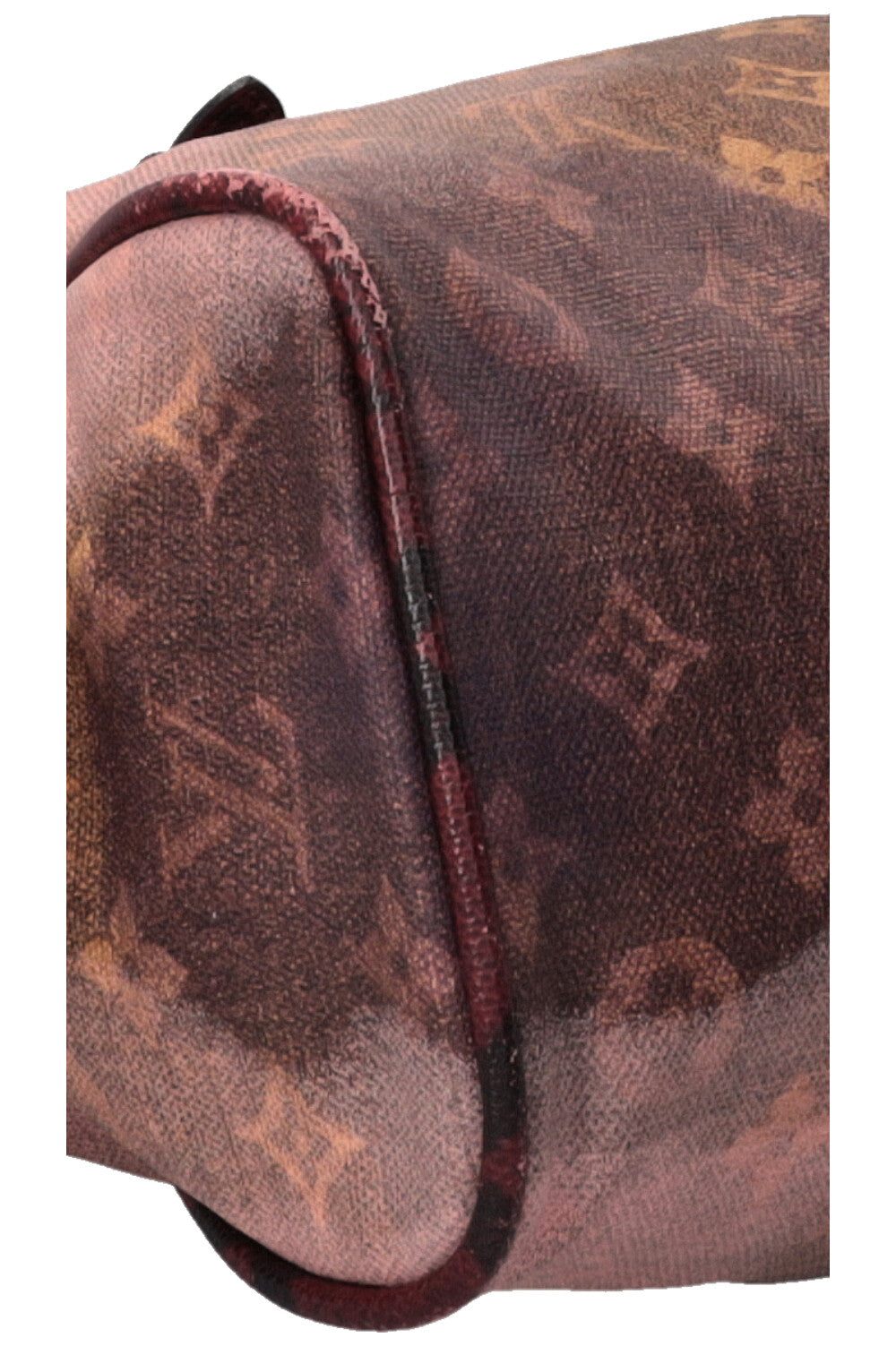 LOUIS VUITTON Richard Prince Graduate Jokes Bag MNG Python Burgundy