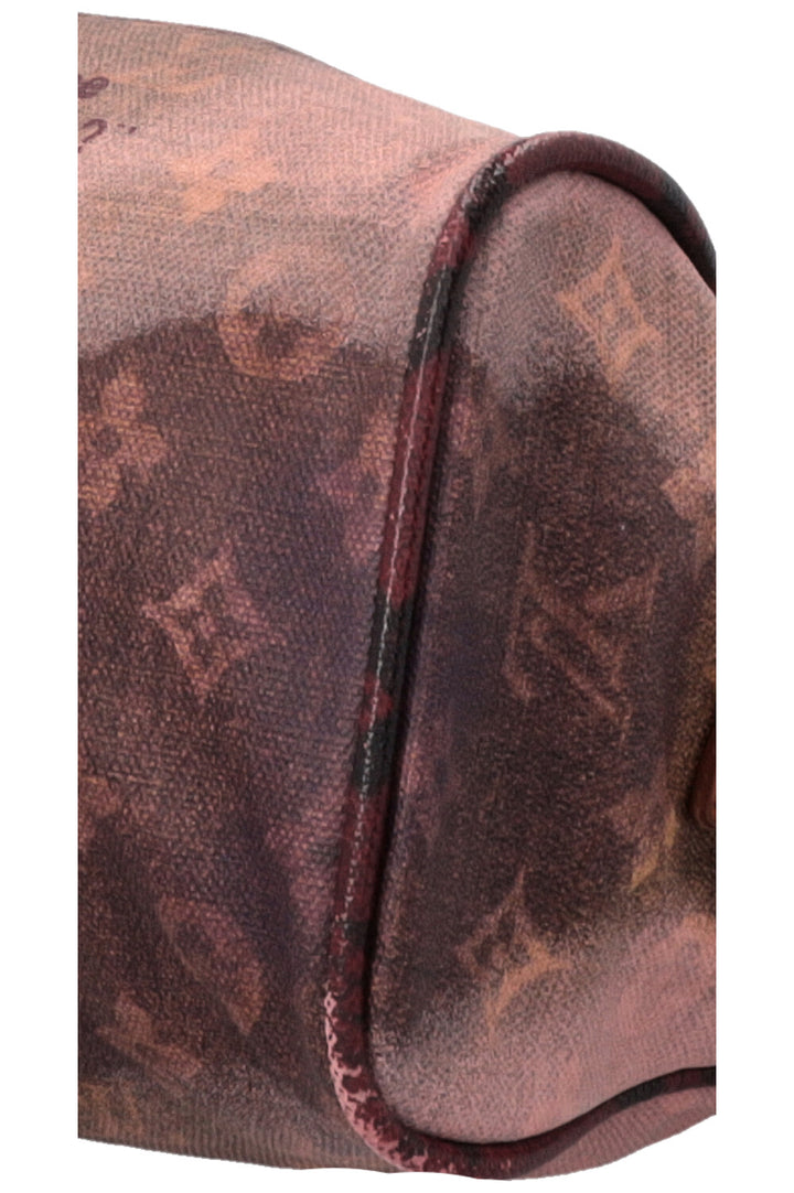 LOUIS VUITTON Richard Prince Graduate Jokes Bag MNG Python Burgundy