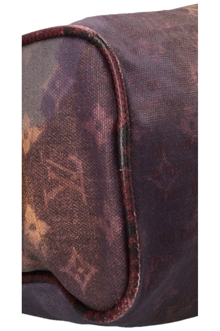 LOUIS VUITTON Richard Prince Graduate Jokes Bag MNG Python Burgundy