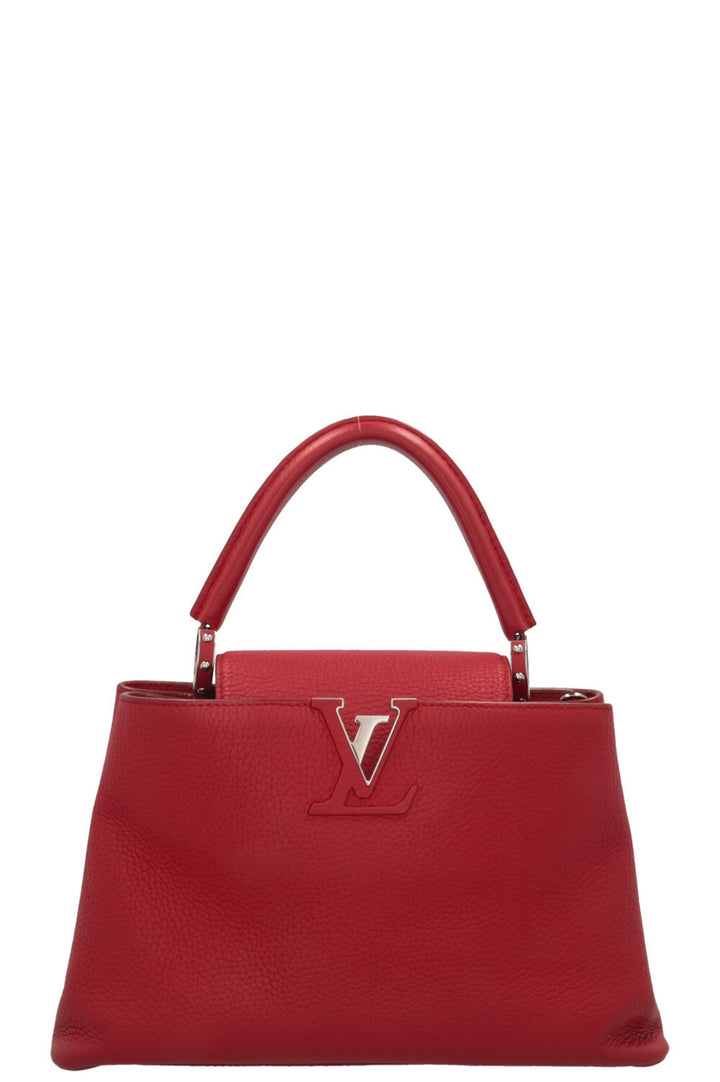 LOUIS VUITTON Capucines MM Rouge