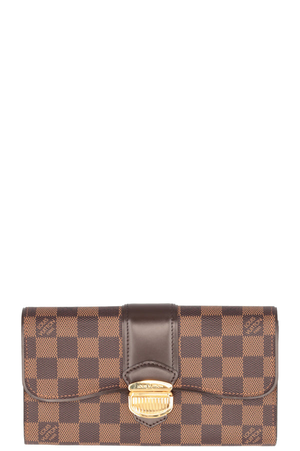 Portefeuille LOUIS VUITTON Sistina Damier Ébène
