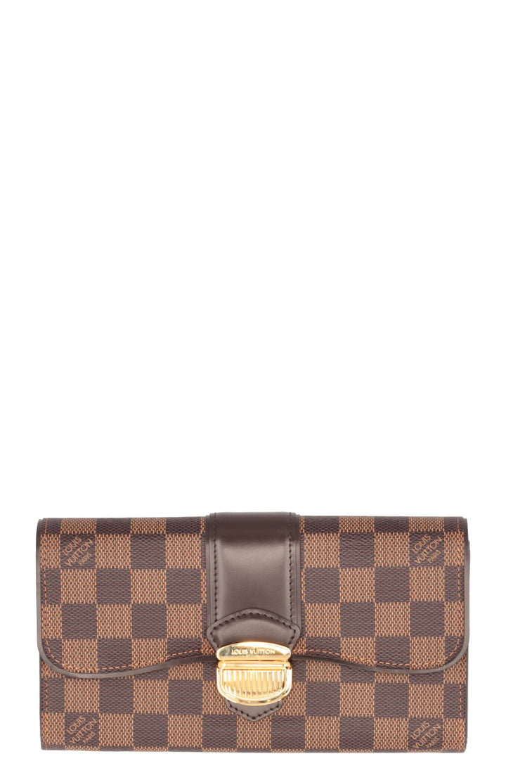 LOUIS VUITTON Sistina Wallet Damier Ebene
