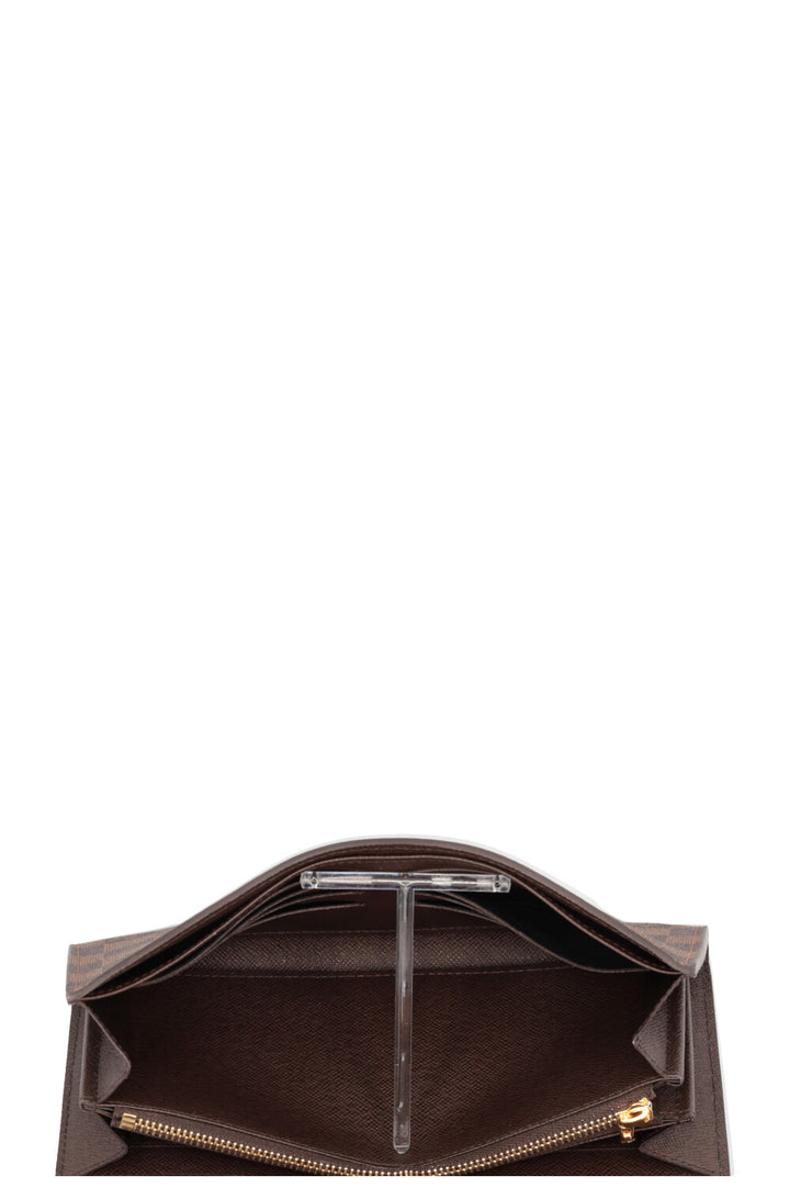 LOUIS VUITTON Sistina Wallet Damier Ebene