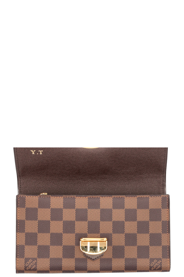 LOUIS VUITTON Sistina Wallet Damier Ebene