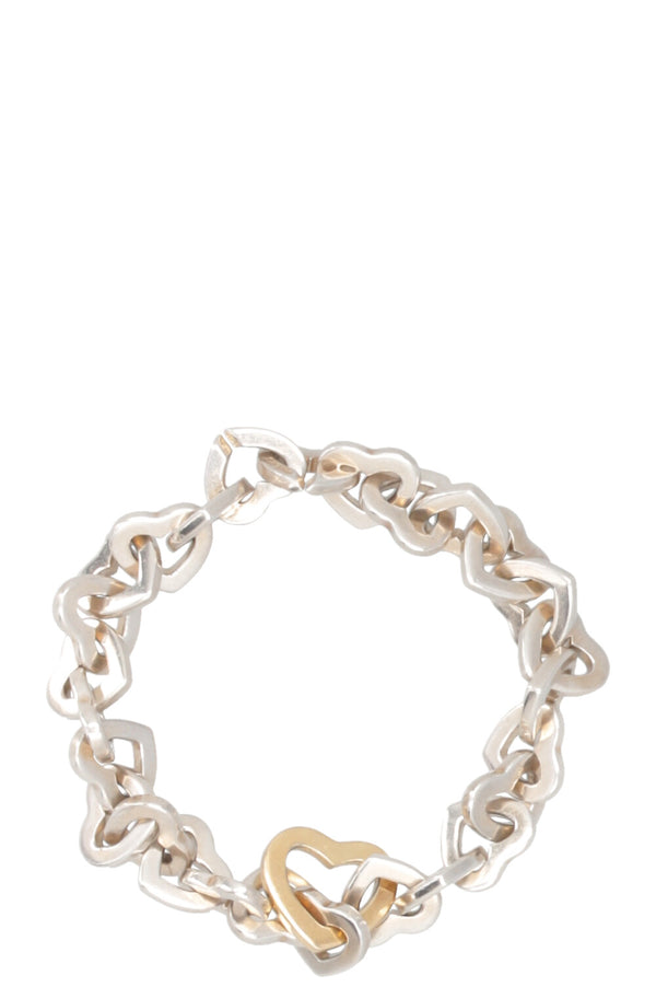 Bracelet à maillons en forme de cœur TIFFANY&CO. Argent