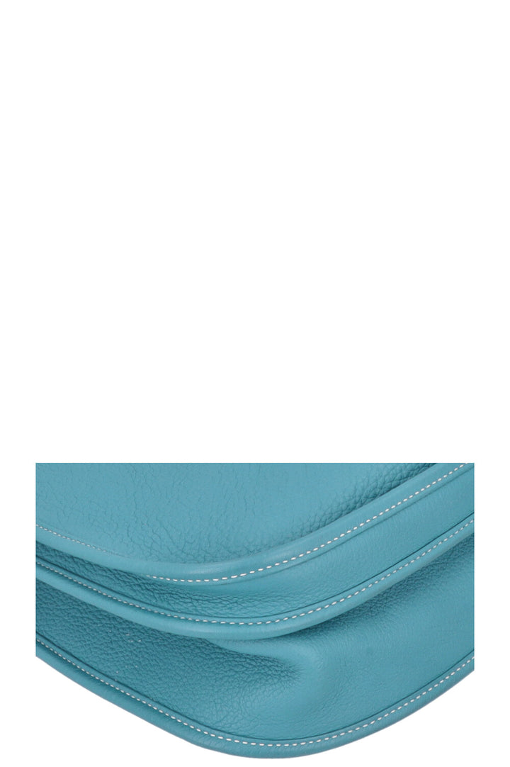 HERMÈS Evelyne GM Bleu Jean Clemence
