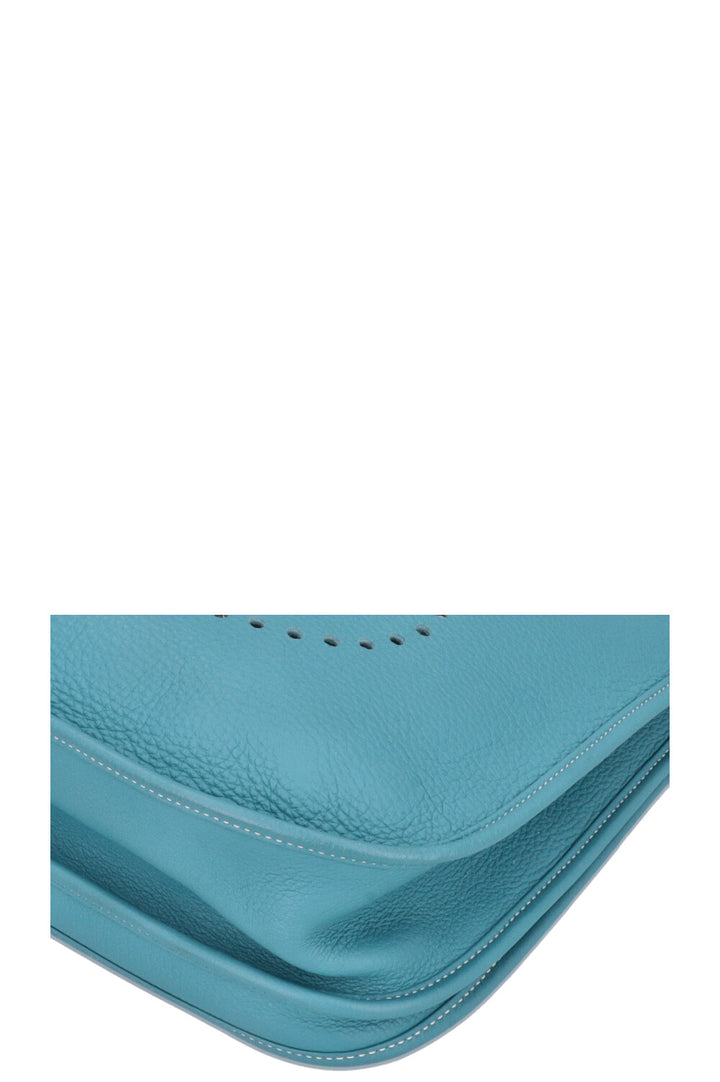 HERMÈS Evelyne GM Bleu Jean Clemence