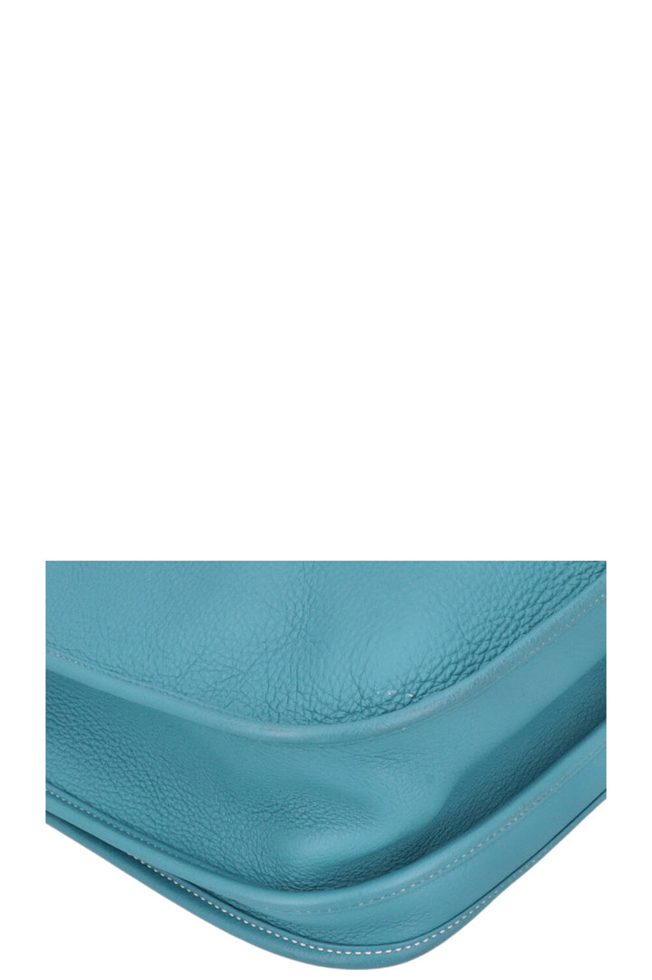 HERMÈS Evelyne GM Bleu Jean Clemence
