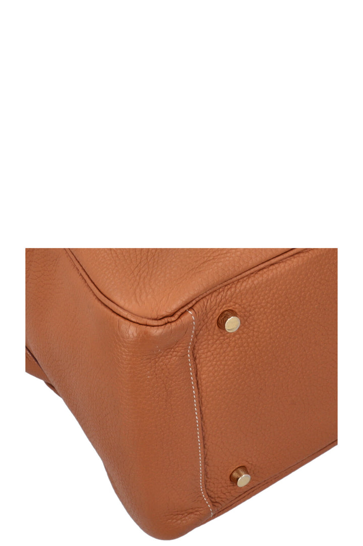 HERMÈS Lindy 34 Shoulder Bag Gold Clemence