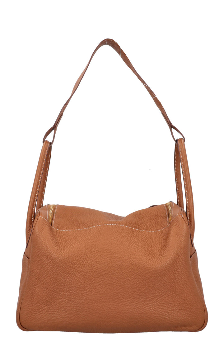 HERMÈS Lindy 34 Shoulder Bag Gold Clemence