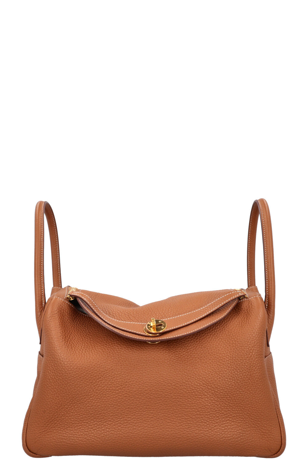 HERMÈS Lindy 34 Shoulder Bag Gold Clemence