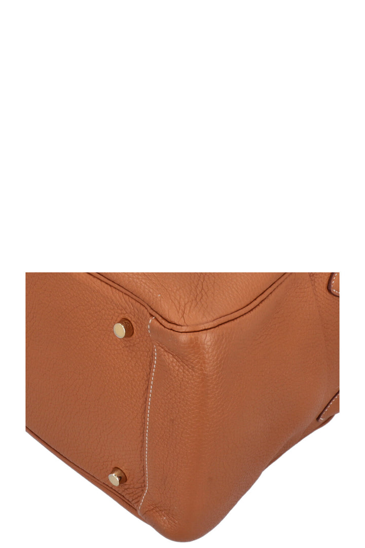 HERMÈS Lindy 34 Shoulder Bag Gold Clemence