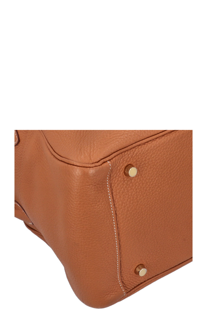 HERMÈS Lindy 34 Shoulder Bag Gold Clemence