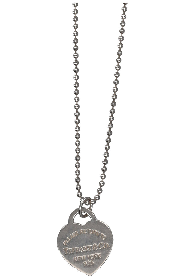 TIFFANY&amp;CO RTT Heart Long Necklace Silver