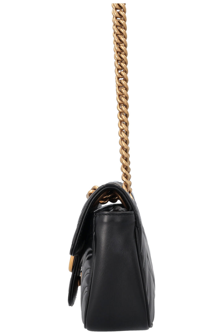 Petit sac GUCCI Marmont en cuir noir