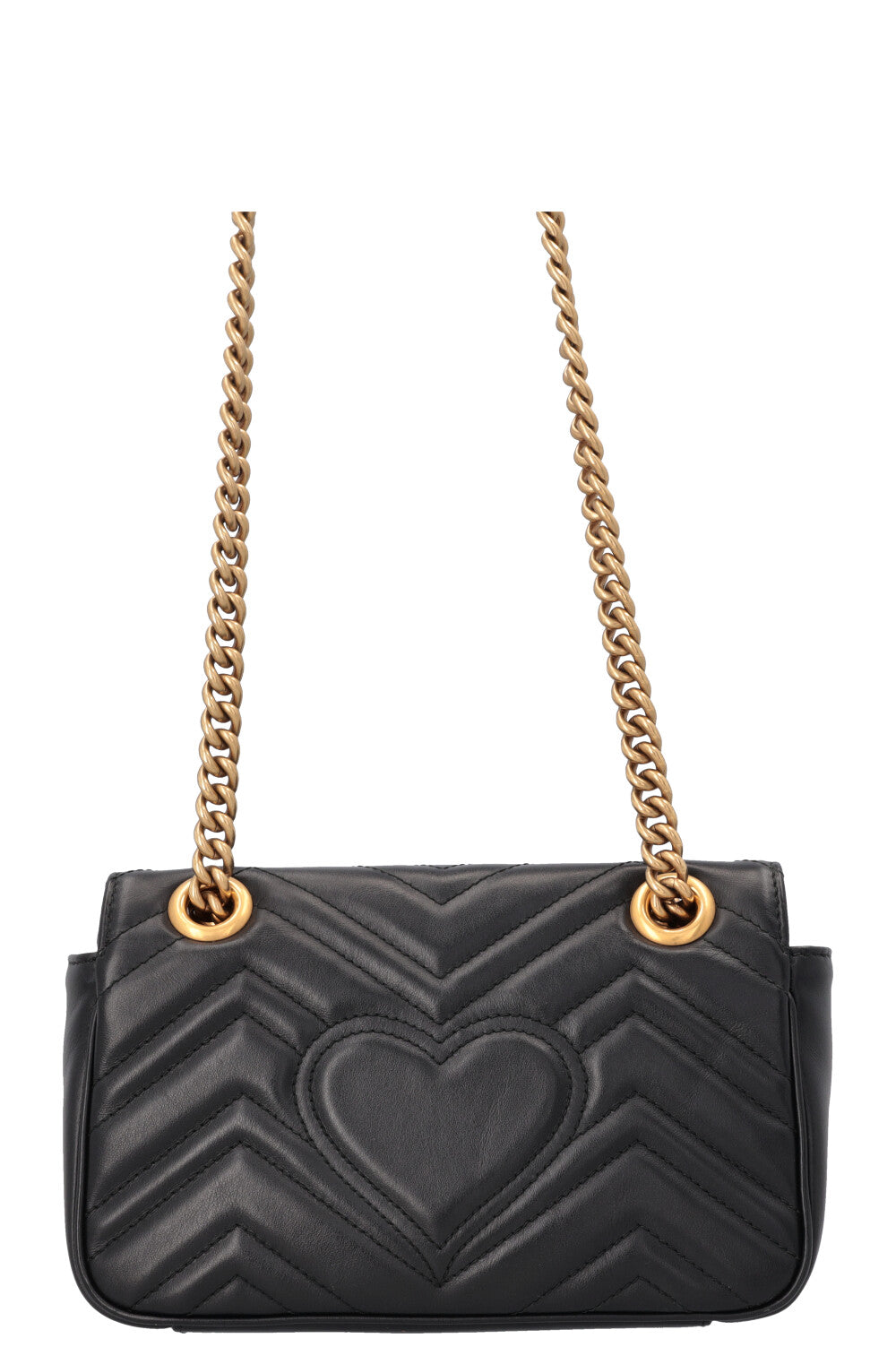 Petit sac GUCCI Marmont en cuir noir