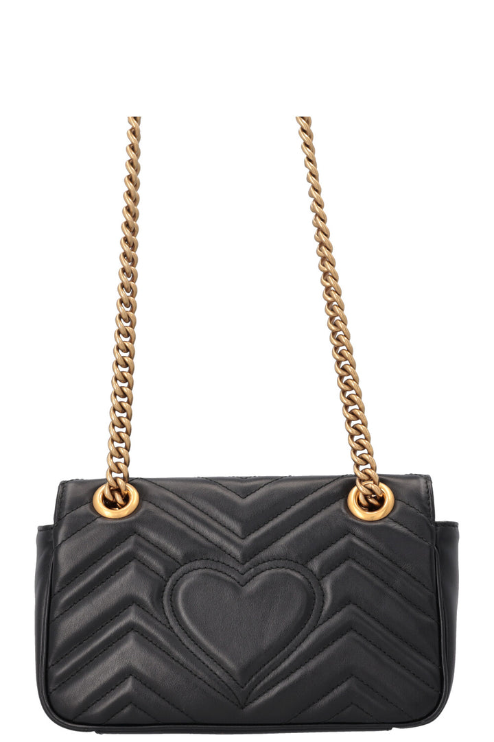 Petit sac GUCCI Marmont en cuir noir