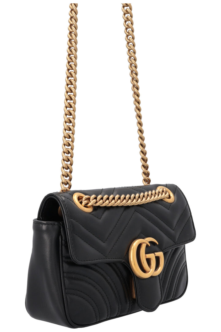 Petit sac GUCCI Marmont en cuir noir