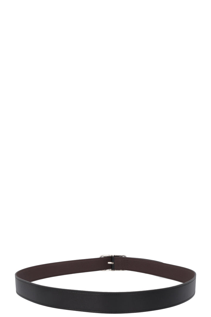 HERMÈS Reversible Cape Cod Belt Noir Chocolat