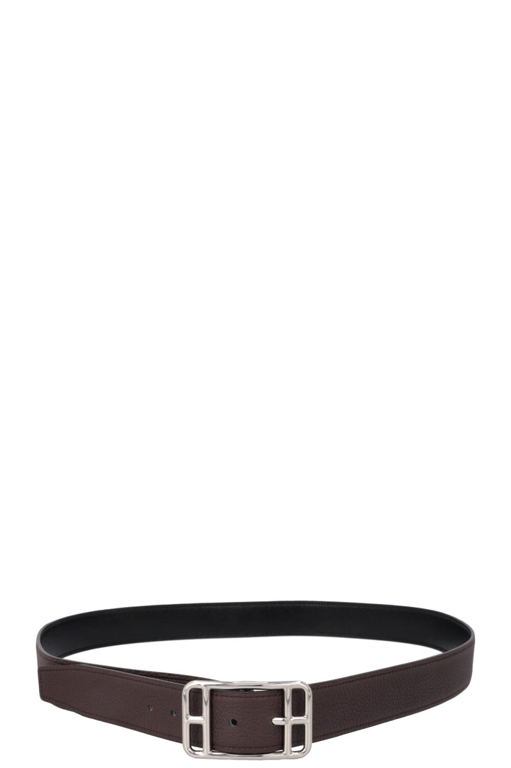 HERMÈS Reversible Cape Cod Belt Noir Chocolat
