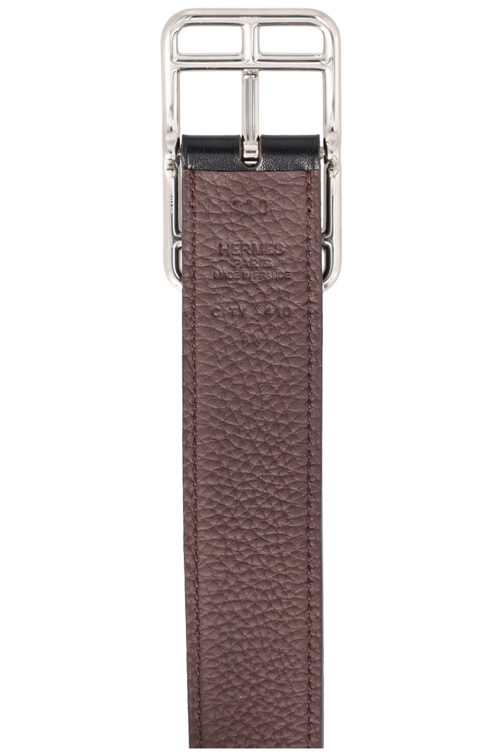 HERMÈS Reversible Cape Cod Belt Noir Chocolat