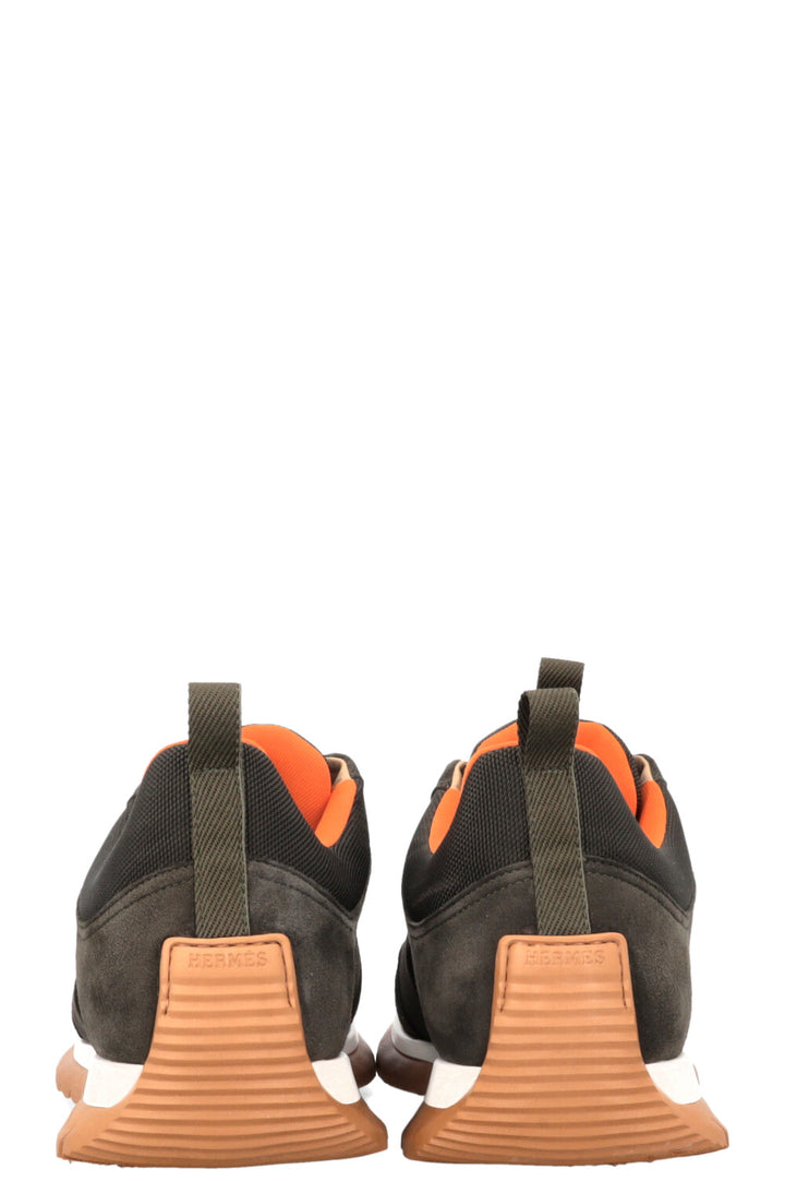 HERMÈS Jimmy Sneakers Vert Fôret