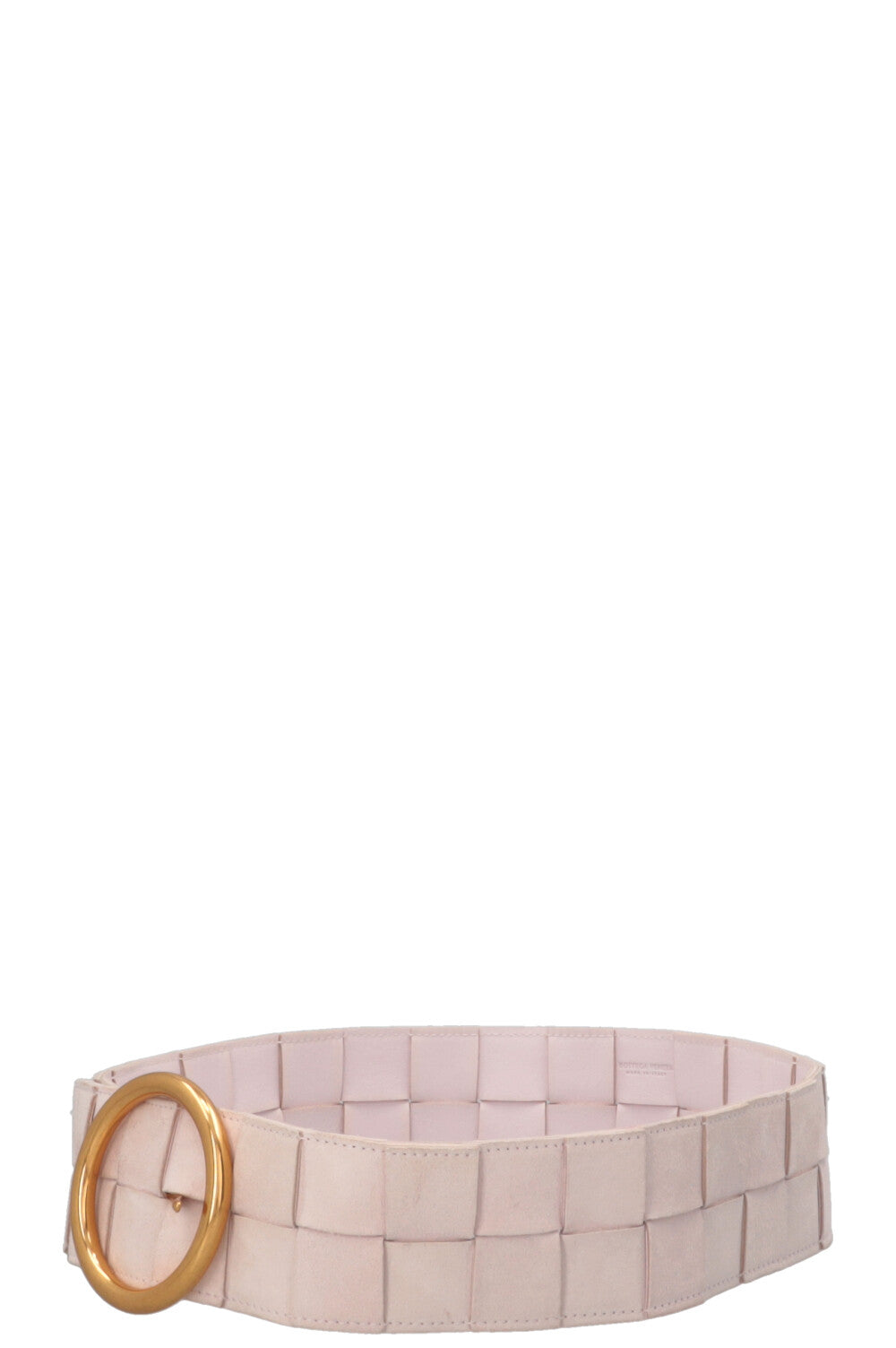 BOTTEGA VENETA Ceinture Intrecciato Suède Rose