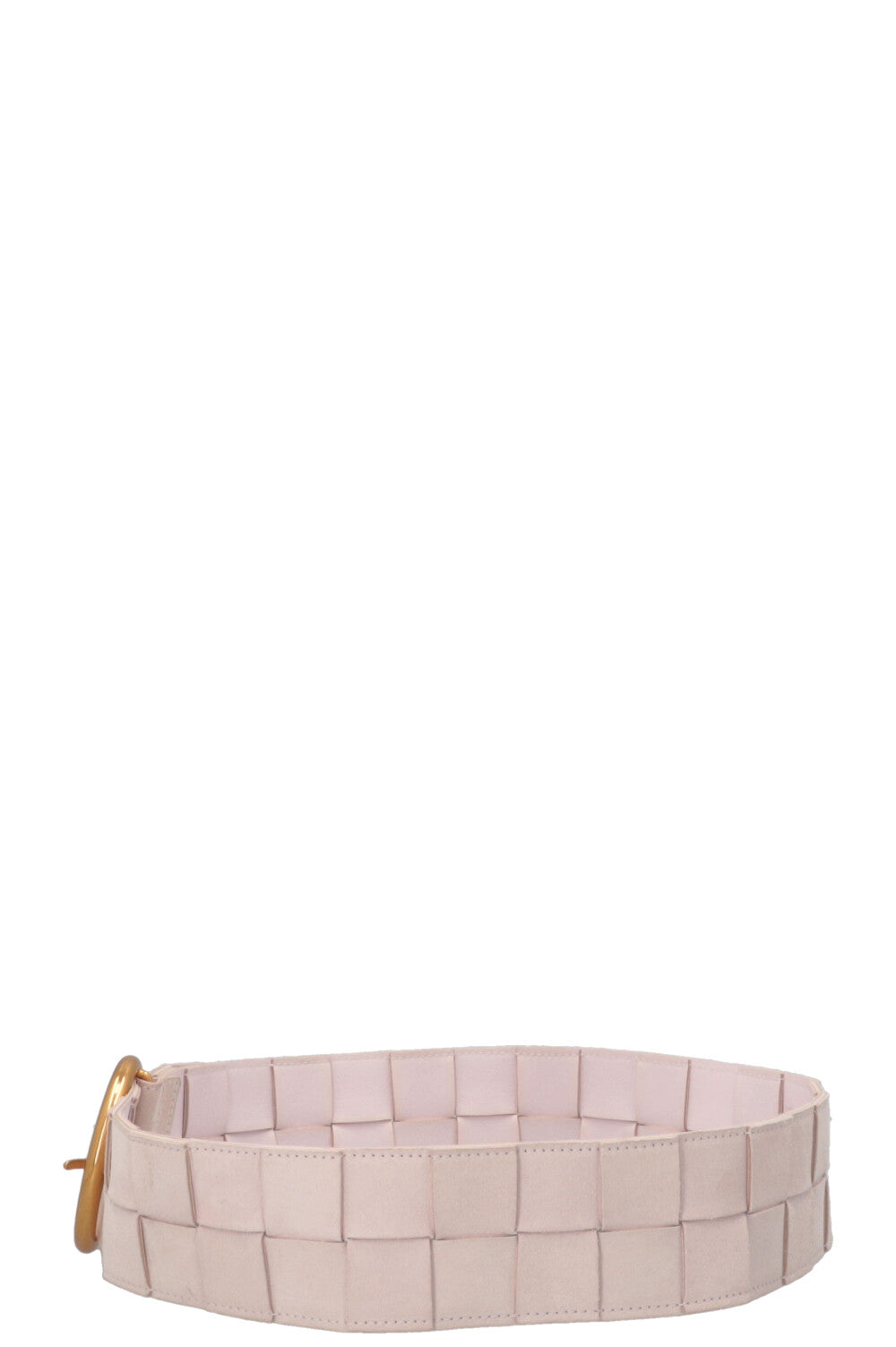 BOTTEGA VENETA Ceinture Intrecciato Suède Rose