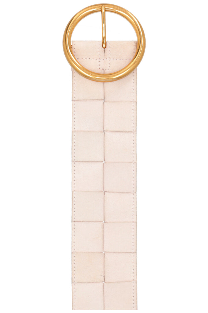 BOTTEGA VENETA Ceinture Intrecciato Suède Rose