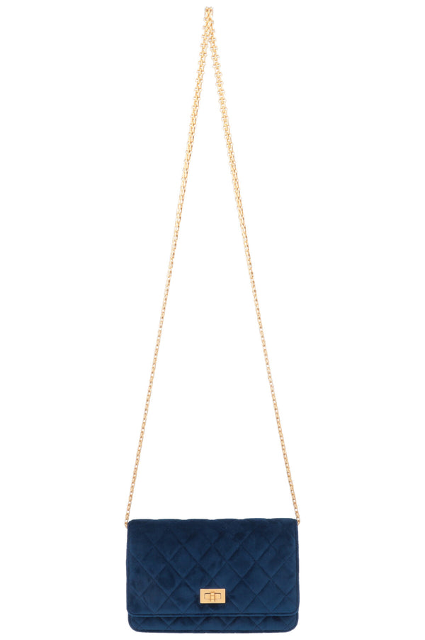 CHANEL 2.55 WOC Velvet Blue