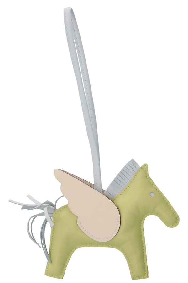 HERMÈS Rodéo MM Pégase Key Charm Green