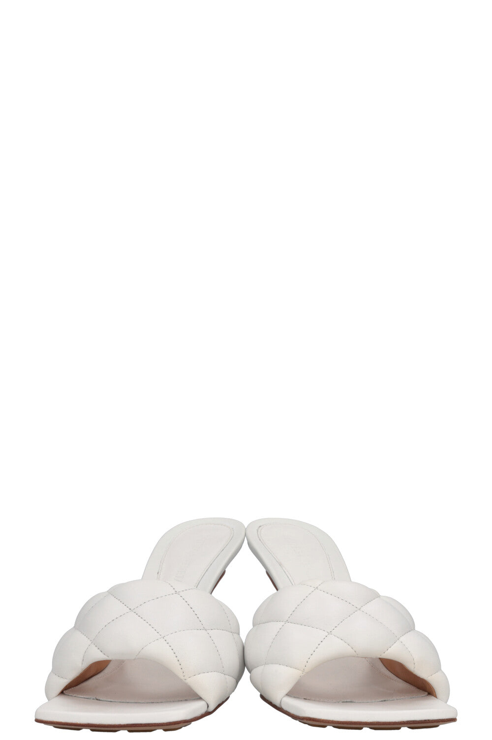 BOTTEGA VENETA Padded Mules White