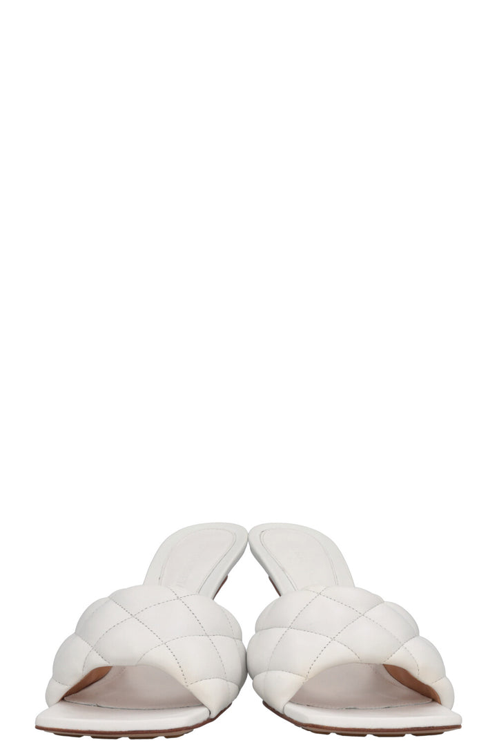 BOTTEGA VENETA Padded Mules White