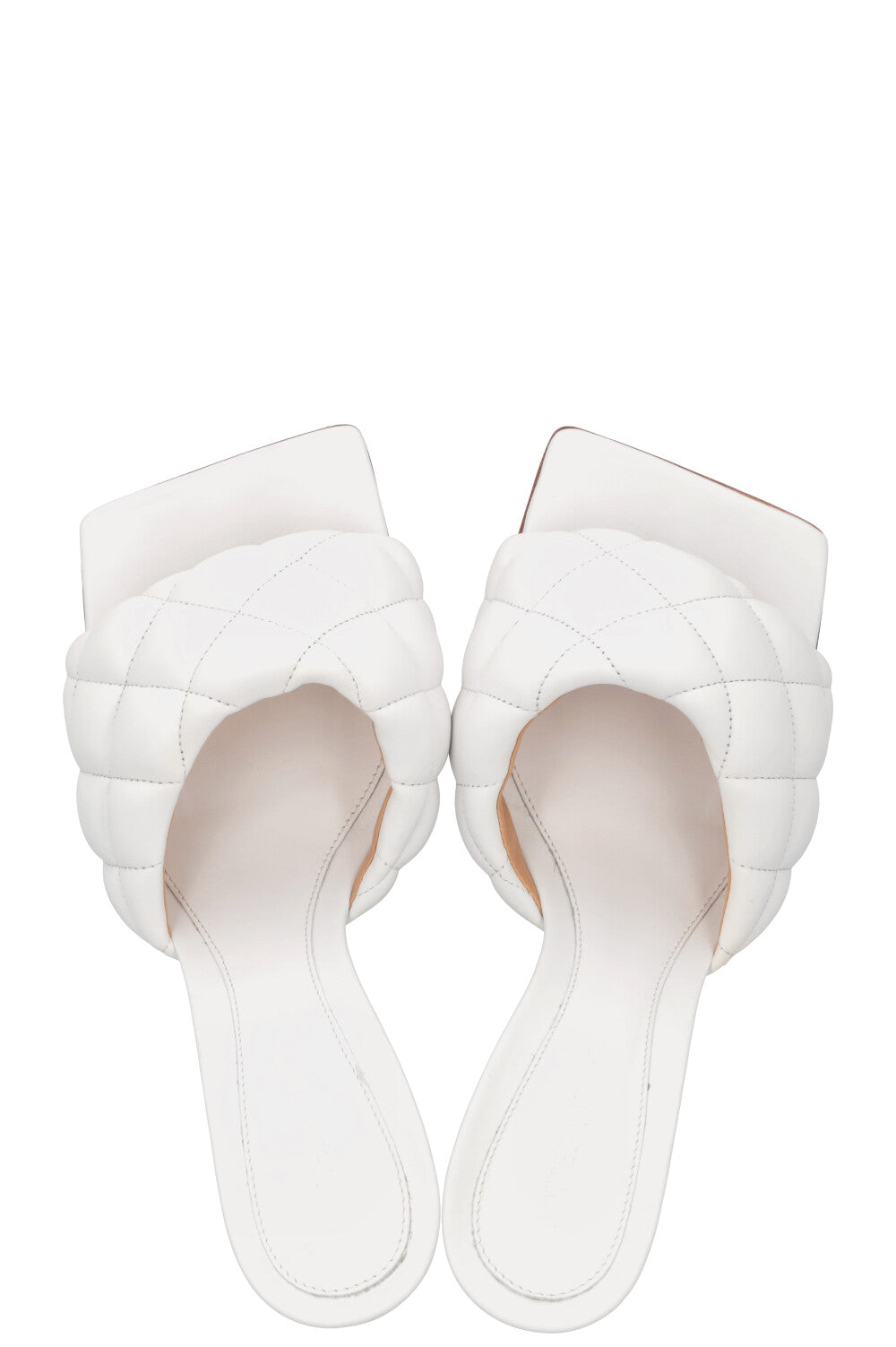 BOTTEGA VENETA Padded Mules White