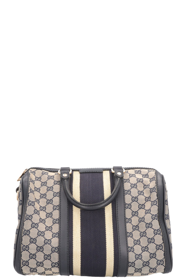 Sac bowling GUCCI Boston en toile bleue