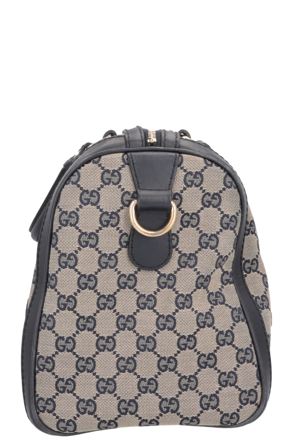 Sac bowling GUCCI Boston en toile bleue