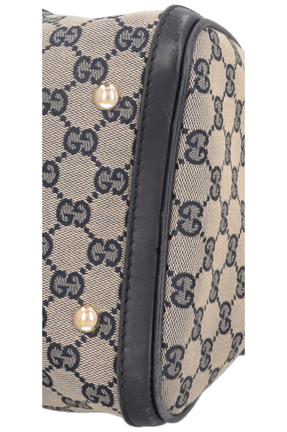 Sac bowling GUCCI Boston en toile bleue