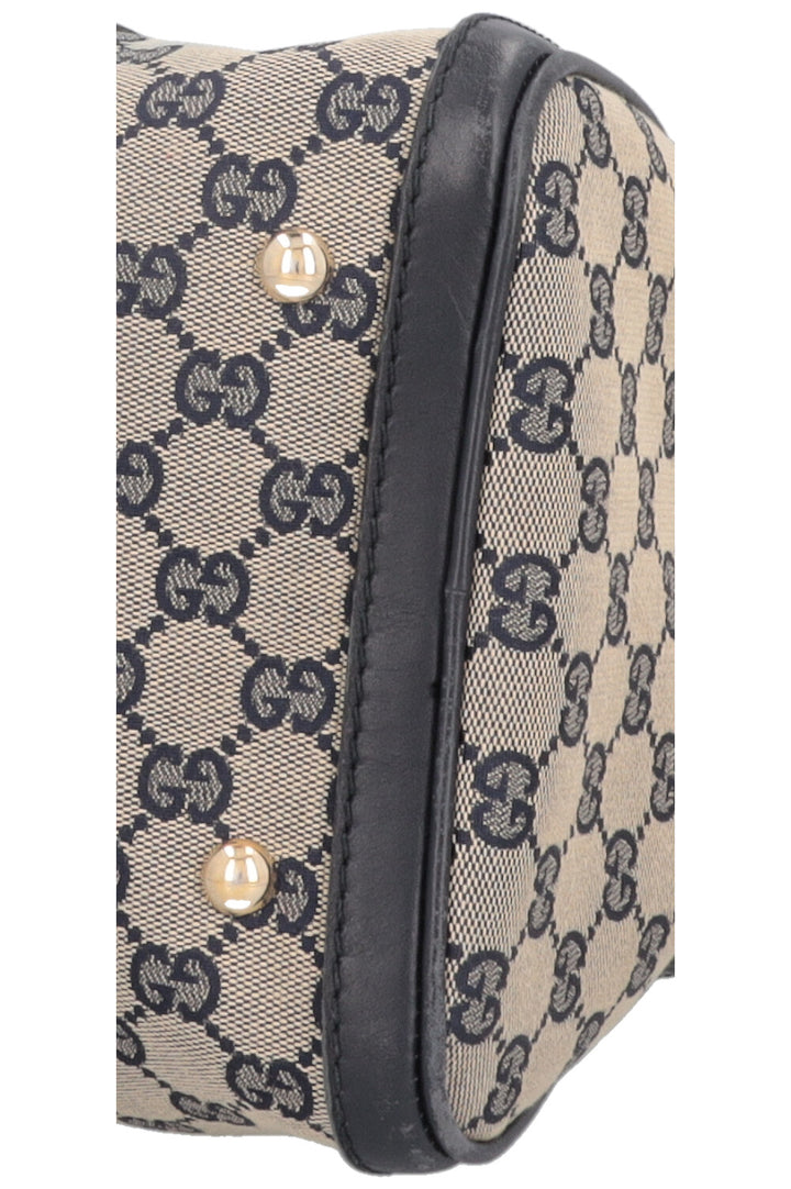 Sac bowling GUCCI Boston en toile bleue