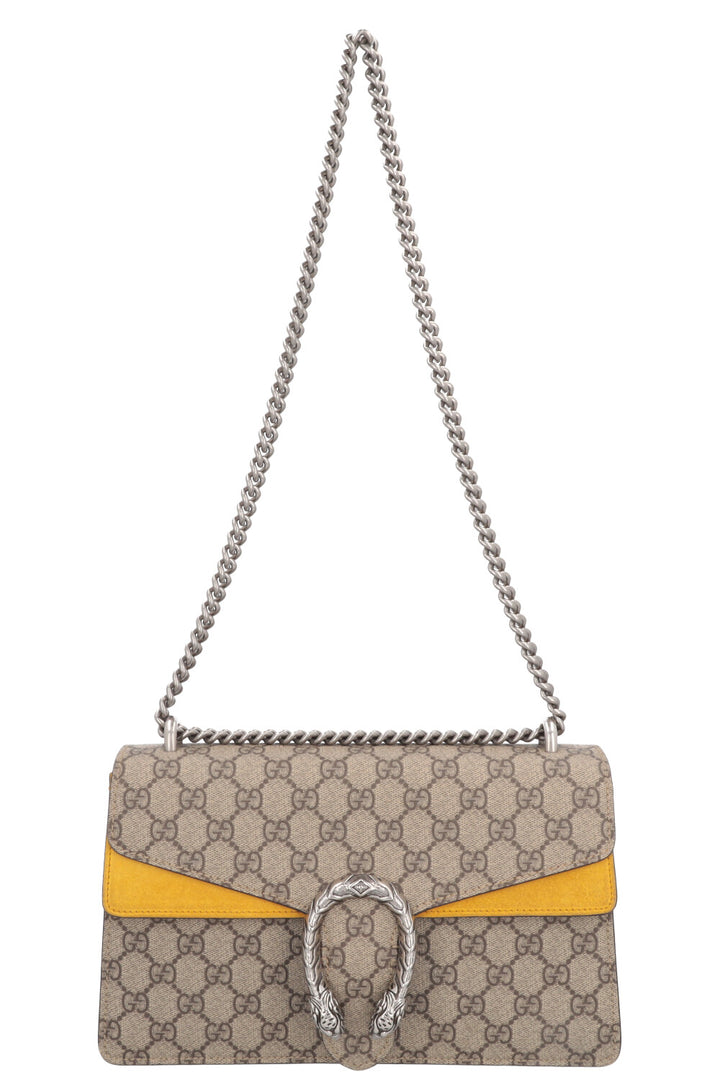 Sac GUCCI Dionysus Petit Modèle GG Supreme Jaune