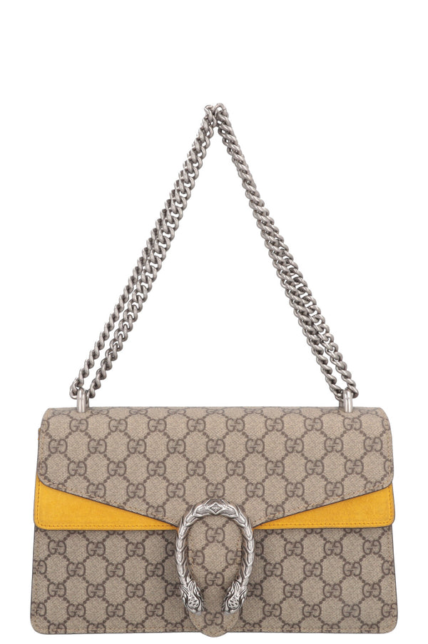 GUCCI Dionysus Bag Small GG Supreme Yellow