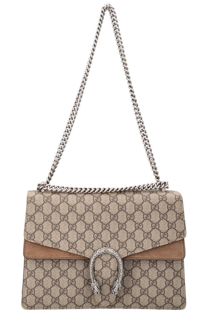 GUCCI Dionysus GG Supreme Bag Medium Brown
